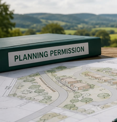 Planning permission for glamping pods in Wales